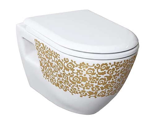 Купить Унитаз биде Creavit Terra TP325-00CB00E-CA00 подвесной Белый с декором без сиденья в магазине сантехники Santeh-Crystal.ru