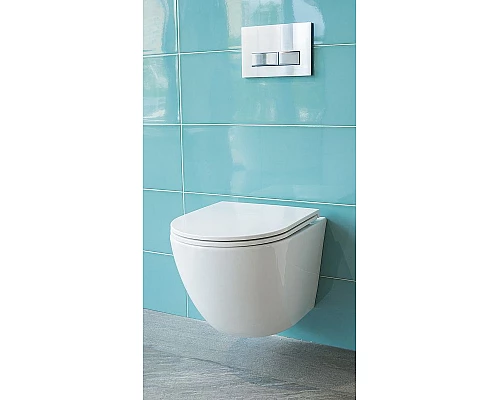 Заказать Унитаз Creto Cer C2 1001-002Cer-C1W подвесной с сиденьем Микролифт в магазине сантехники Santeh-Crystal.ru