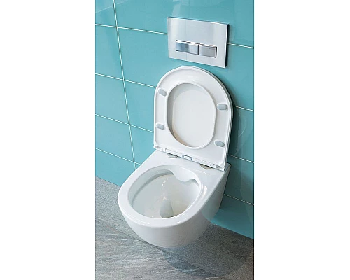 Заказать Унитаз Creto Cer C2 1001-002Cer-C1W подвесной с сиденьем Микролифт в магазине сантехники Santeh-Crystal.ru