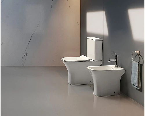 Приобрести Унитаз компакт Creto Cer C2 1002-002Cer-C2W с бачком и сиденьем Микролифт в магазине сантехники Santeh-Crystal.ru