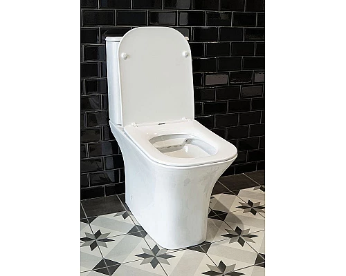 Приобрести Унитаз компакт Creto Cer C2 1002-002Cer-C2W с бачком и сиденьем Микролифт в магазине сантехники Santeh-Crystal.ru