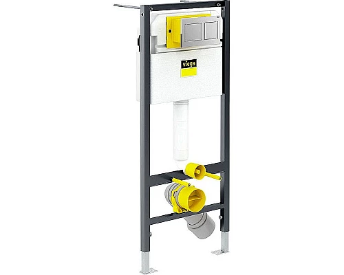 Заказать Комплект унитаза Damixa Jupiter DX77C1738SC с инсталляцией Viega Prevista Dry 8524.14 792596 с сиденьем Микролифт и клавишей смыва Хром в магазине сантехники Santeh-Crystal.ru