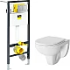 Заказать Комплект унитаза Damixa Jupiter DX77C1738SC с инсталляцией Viega Prevista Dry 8524.14 792596 с сиденьем Микролифт и клавишей смыва Хром в магазине сантехники Santeh-Crystal.ru