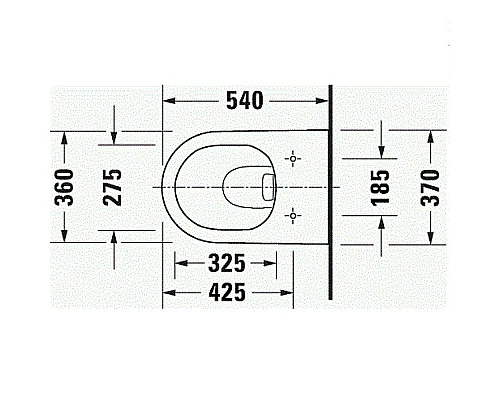 Приобрести Унитаз Duravit D-Neo 2577090000 подвесной без сиденья в магазине сантехники Santeh-Crystal.ru