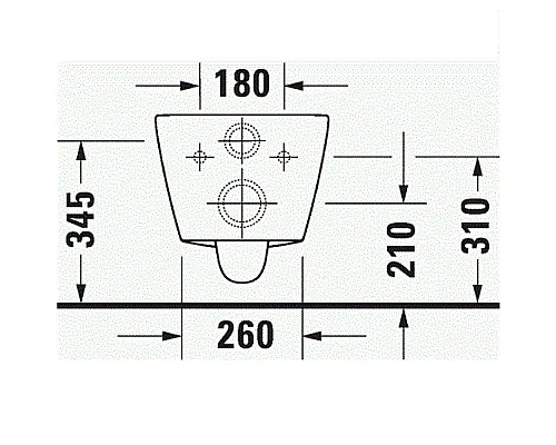 Приобрести Унитаз Duravit D-Neo 2577090000 подвесной без сиденья в магазине сантехники Santeh-Crystal.ru