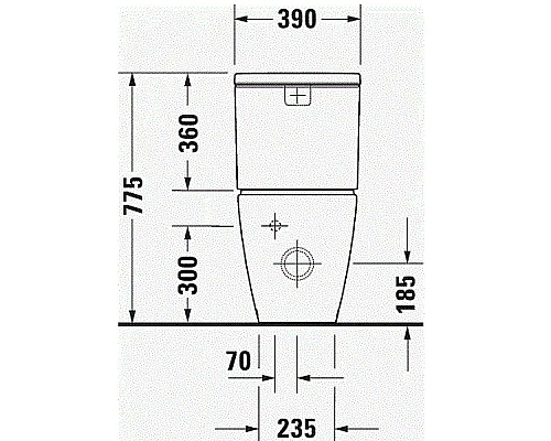 Заказать Унитаз компакт Duravit D-Neo 2002090000 без бачка и сиденья в магазине сантехники Santeh-Crystal.ru