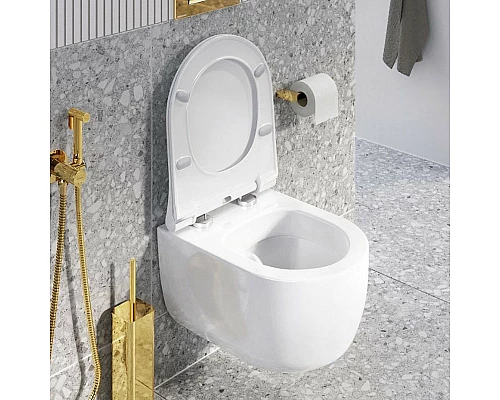 Купить Унитаз Excellent Odyss CENL.4609.490.WH подвесной с сиденьем Микролифт в магазине сантехники Santeh-Crystal.ru