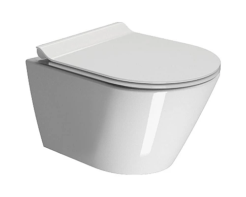 Заказать Унитаз GSI Kube X 55/F 941511 подвесной без сиденья в магазине сантехники Santeh-Crystal.ru