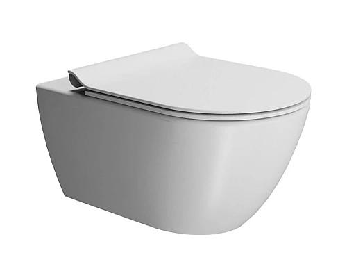 Купить Унитаз GSI Pura 881509 подвесной Белый матовый без сиденья в магазине сантехники Santeh-Crystal.ru