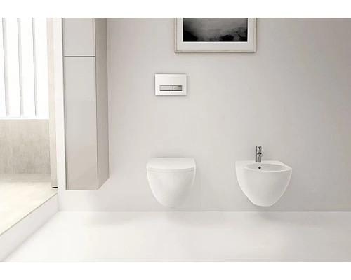 Купить Комплект унитаза с инсталляцией Geberit Acanto 500.301.KJ.A с сиденьем Микролифт и Белой клавишей смыва в магазине сантехники Santeh-Crystal.ru