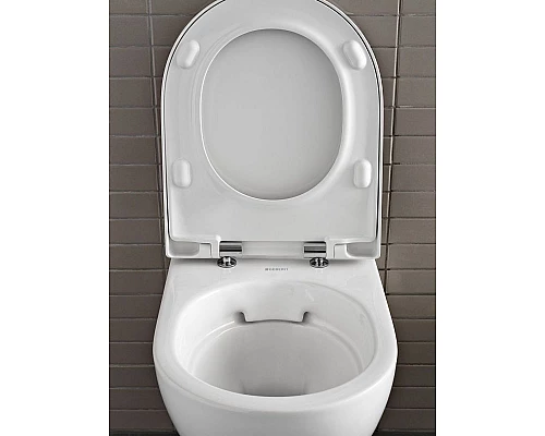 Купить Комплект унитаза с инсталляцией Geberit Acanto 500.301.KJ.A с сиденьем Микролифт и Белой клавишей смыва в магазине сантехники Santeh-Crystal.ru