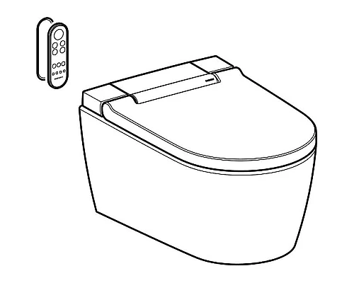 Заказать Унитаз биде Geberit AquaClean Sela 146.224.21.1 Белый с сиденьем Микролифт в магазине сантехники Santeh-Crystal.ru