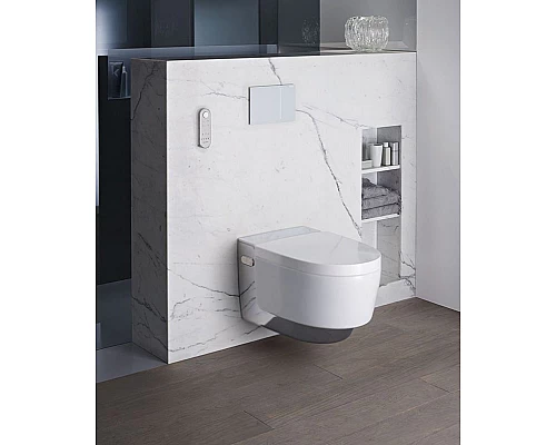 Купить Унитаз биде Geberit AquaClean Mera Comfort 146.214.21.1 Белый альпин/Хром в магазине сантехники Santeh-Crystal.ru