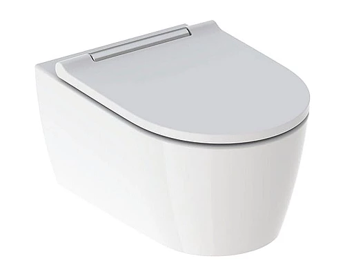 Купить Унитаз Geberit One 500.202.01.1 подвесной с сиденьем Микролифт в магазине сантехники Santeh-Crystal.ru