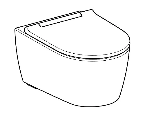 Купить Унитаз Geberit One 500.202.01.1 подвесной с сиденьем Микролифт в магазине сантехники Santeh-Crystal.ru