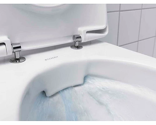 Купить Комплект унитаза Geberit Renova 500.124.TC.R с инсталляцией Duofix с сиденьем Микролифт и клавишей смыва Хром глянцевый в магазине сантехники Santeh-Crystal.ru