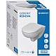 Купить Комплект унитаза Geberit Renova 500.124.TC.R с инсталляцией Duofix с сиденьем Микролифт и клавишей смыва Хром глянцевый в магазине сантехники Santeh-Crystal.ru