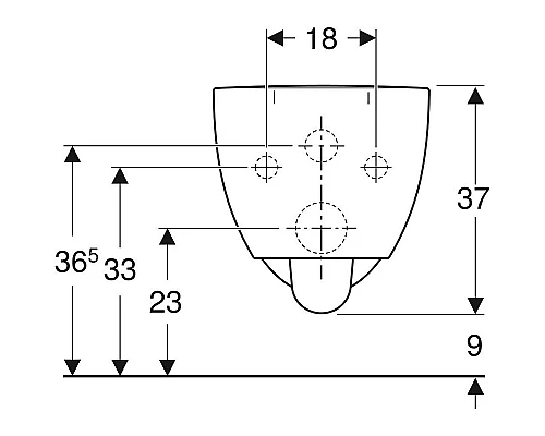 Купить Унитаз Geberit Renova Comfort 500.694.01.1 без сиденья в магазине сантехники Santeh-Crystal.ru