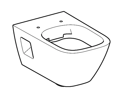 Купить Унитаз Geberit Geberit Renova Plan 500.378.01.1 без сиденья в магазине сантехники Santeh-Crystal.ru