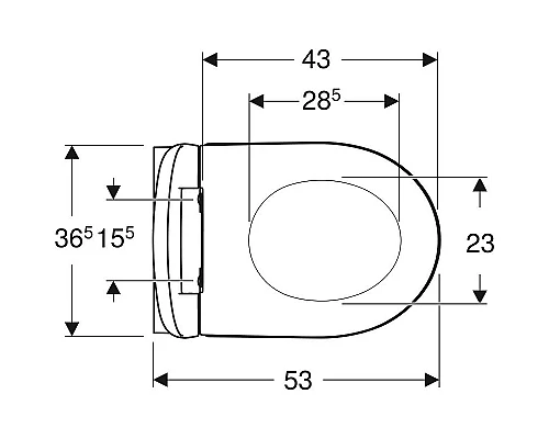 Приобрести Унитаз Geberit iCon 500.784.01.1 с сиденьем в магазине сантехники Santeh-Crystal.ru