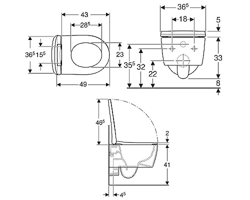 Купить Комплект унитаза с инсталляцией Geberit iCon Rimfree 500.060.TC.I с сиденьем Микролифт и Белой матовой клавишей смыва в магазине сантехники Santeh-Crystal.ru