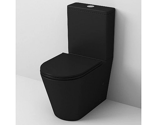 Приобрести Унитаз компакт Grossman GR-4449BMS Черный матовый с бачком и сиденьем Микролифт в магазине сантехники Santeh-Crystal.ru