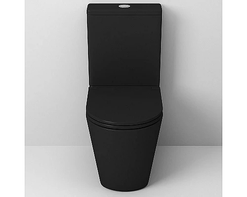 Приобрести Унитаз компакт Grossman GR-4449BMS Черный матовый с бачком и сиденьем Микролифт в магазине сантехники Santeh-Crystal.ru