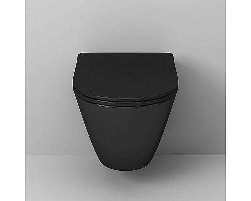 Приобрести Унитаз Grossman GR-4411blackS подвесной Черный глянец с сиденьем Микролифт в магазине сантехники Santeh-Crystal.ru