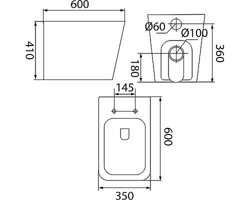 Приобрести Унитаз Iddis Bild BILRDSEi26 приставной с сиденьем Микролифт в магазине сантехники Santeh-Crystal.ru
