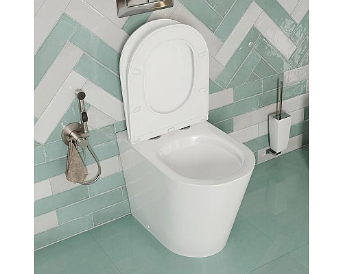 Заказать Унитаз Iddis Calipso Rimless CALRDSEi26 приставной с сиденьем Микролифт в магазине сантехники Santeh-Crystal.ru