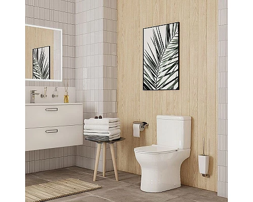 Заказать Унитаз компакт Iddis Drum Rimless DRU2DSEi24 с бачком и сиденьем Микролифт в магазине сантехники Santeh-Crystal.ru