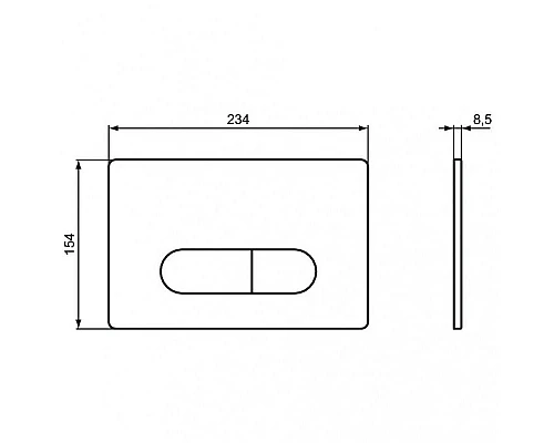 Заказать Комплект унитаза с инсталляцией Ideal Standard Connect Air P212101 с сиденьем Микролифт и клавишей смыва Хром в магазине сантехники Santeh-Crystal.ru