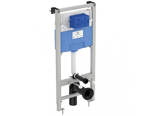 Приобрести Комплект унитаза с инсталляцией Ideal Standard Connect Air PR212101 с сиденьем Микролифт и клавишей смыва Хром в магазине сантехники Santeh-Crystal.ru