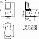 Купить Унитаз компакт Ideal Standard Connect Air E013701 без бачка и сиденья в магазине сантехники Santeh-Crystal.ru