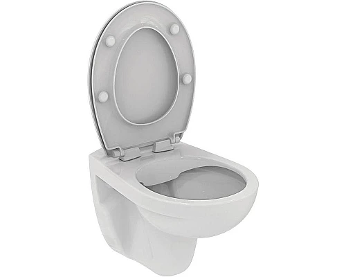 Приобрести Унитаз Ideal Standard Eurovit K881201 подвесной с сиденьем Микролифт в магазине сантехники Santeh-Crystal.ru