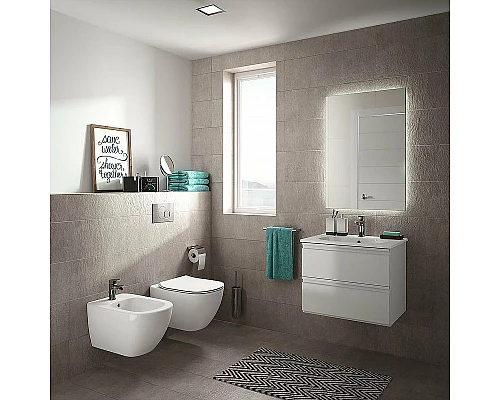 Приобрести Унитаз Ideal Standard Tesi T355101 подвесной с сиденьем Микролифт в магазине сантехники Santeh-Crystal.ru