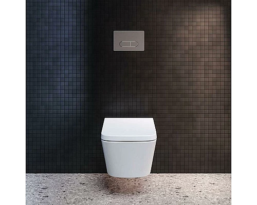 Купить Комплект унитаза с инсталляцией Ideal Standard Tesi Rimless TT00003/115AA с сиденьем Микролифт и клавишей смыва Хром в магазине сантехники Santeh-Crystal.ru