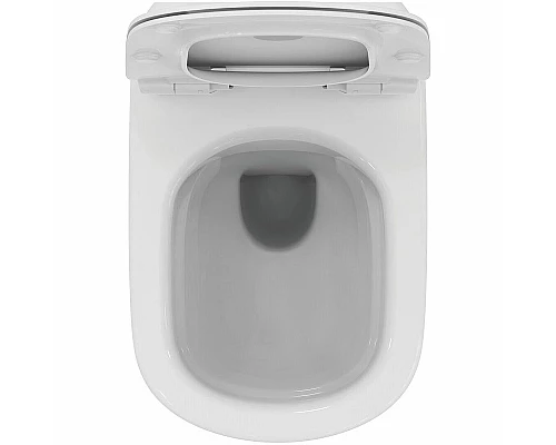 Заказать Комплект унитаза с инсталляцией Ideal Standard Tesi Rimless TT00003/115A6 с сиденьем Микролифт и Черной матовой клавишей смыва в магазине сантехники Santeh-Crystal.ru