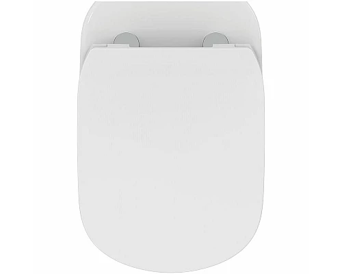 Приобрести Комплект унитаза с инсталляцией Ideal Standard Tesi Rimless TT00003/121A6 с сиденьем Микролифт и Черной матовой клавишей смыва в магазине сантехники Santeh-Crystal.ru