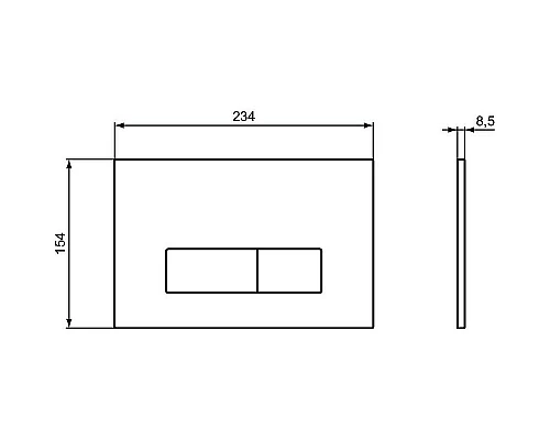 Приобрести Комплект унитаза с инсталляцией Ideal Standard Tesi Rimless TT00003/121A6 с сиденьем Микролифт и Черной матовой клавишей смыва в магазине сантехники Santeh-Crystal.ru