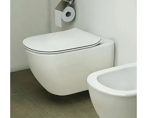 Заказать Комплект унитаза с инсталляцией Ideal Standard Tesi Aqua Blade TT00002/115AC с сиденьем Микролифт и Белой клавишей смыва в магазине сантехники Santeh-Crystal.ru