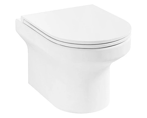 Купить Комплект унитаза Jacob Delafon Elite EDX114RU-00 с сиденьем Микролифт и инсталляцией WeltWasser WW Marberg 507 10000005949+10000005952 с клавишей смыва Хром глянцевый в магазине сантехники Santeh-Crystal.ru