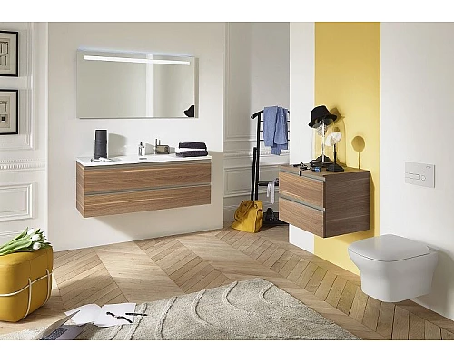 Заказать Комплект унитаза с инсталляцией Jacob Delafon Vox E21746RU-00 с сиденьем Микролифт и клавишей смыва Хром в магазине сантехники Santeh-Crystal.ru