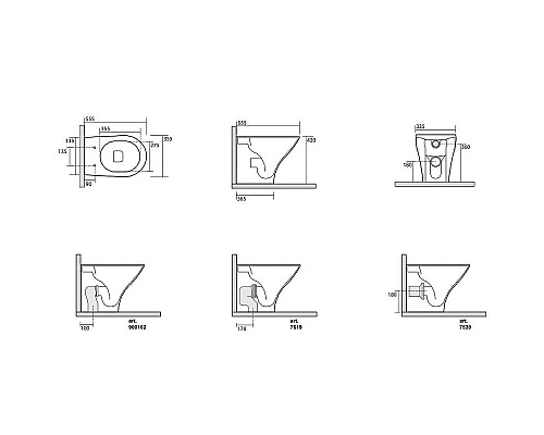 Купить Унитаз Kerasan Aquatech 371801 приставной без сиденья в магазине сантехники Santeh-Crystal.ru