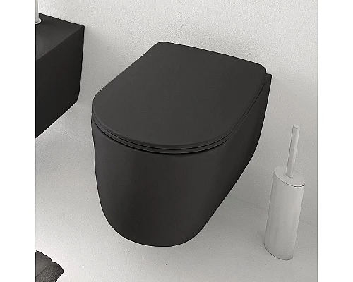 Заказать Унитаз Kerasan Nolita 531431 подвесной Черный матовый без сиденья в магазине сантехники Santeh-Crystal.ru