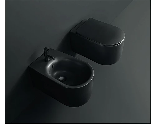 Заказать Унитаз Kerasan Nolita 531431 подвесной Черный матовый без сиденья в магазине сантехники Santeh-Crystal.ru