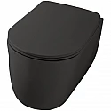 Унитаз Kerasan Nolita 531431 подвесной Черный матовый без сиденья Унитаз Kerasan Nolita 531431 подвесной Черный матовый без сиденья