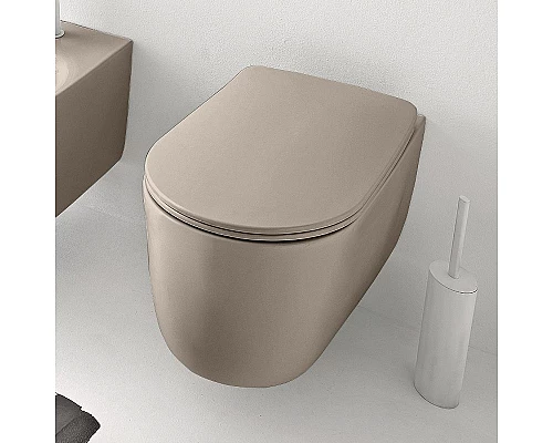 Приобрести Унитаз Kerasan Nolita 531481 подвесной Nocciola mat без сиденья в магазине сантехники Santeh-Crystal.ru