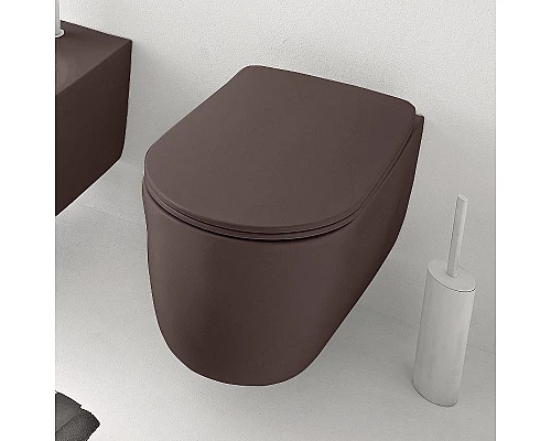 Купить Унитаз Kerasan Nolita 531475 подвесной Borgogna matt без сиденья в магазине сантехники Santeh-Crystal.ru