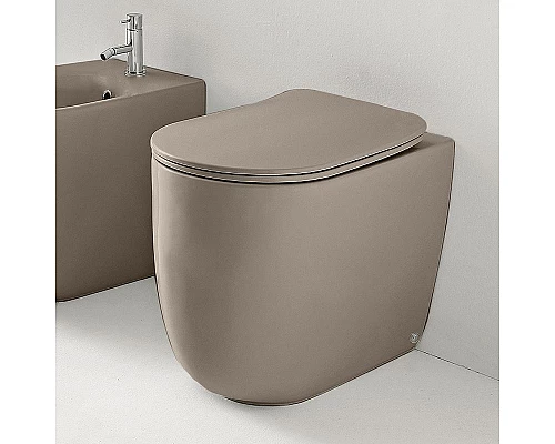 Заказать Унитаз Kerasan Nolita 531881 приставной Nocciola mat без сиденья в магазине сантехники Santeh-Crystal.ru